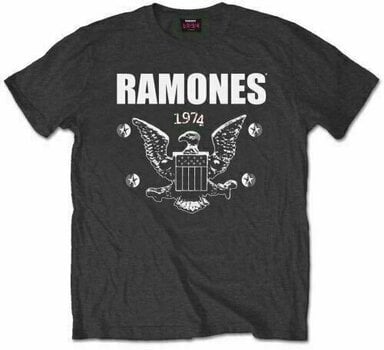T-Shirt Ramones T-Shirt 1974 Eagle Charcoal Grey M - 1