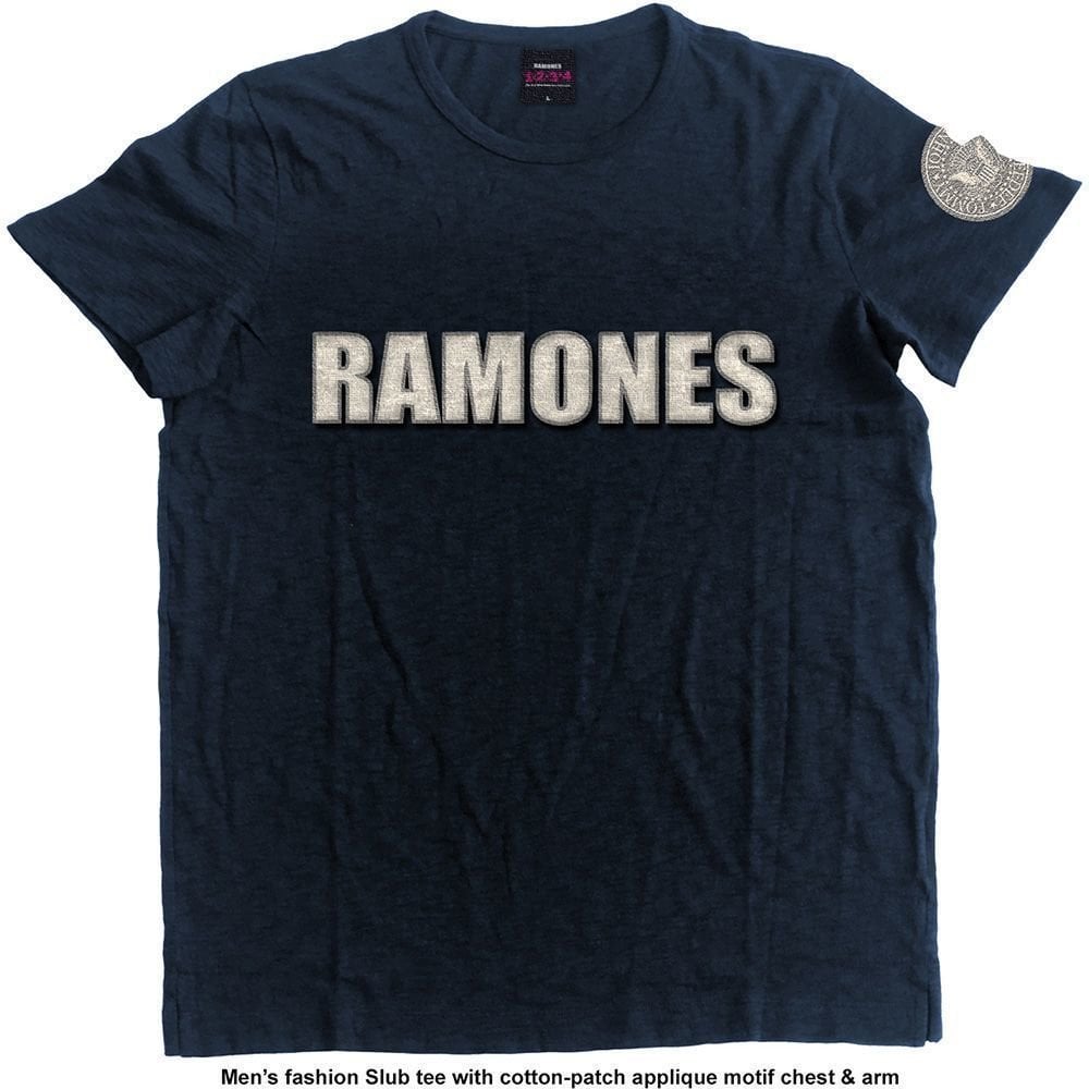Koszulka Ramones Koszulka Logo & Presidential Seal Unisex Navy Blue M