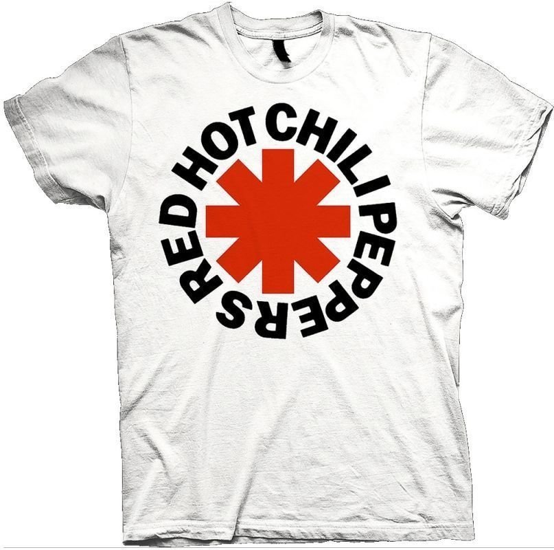 Shirt Red Hot Chili Peppers Shirt Red Asterisk Wit L