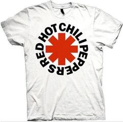 Риза Red Hot Chili Peppers Red Asterisk Unisex Тениска с къс ръкав/White/Къси