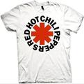 Red Hot Chili Peppers Red Asterisk White XL T-Shirt