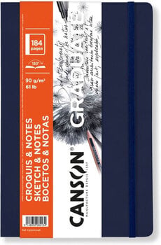 Skicář Canson Graduate Sketch & Notes Book Graduate Skicář 92 19 x 21,6 cm  90 g Dark Blue - 1