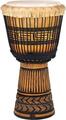 Terre Black Deepcarved Djembe 65cm Design 1 Mahogany 13" Djembe (Zánovní)