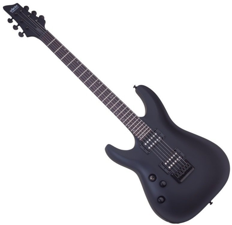 Guitare électrique pour gauchers Schecter Stealth C-1 LH Satin Black