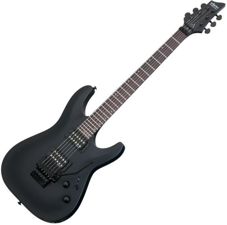 Elektrische gitaar Schecter Stealth C-1 FR Satin Black
