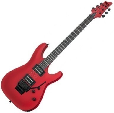 Electric guitar Schecter Stealth C-1 FR Satin Red