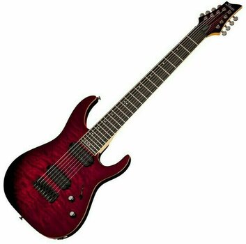 8-string electric guitar Schecter Banshee-8 Active Crimson Red Burst