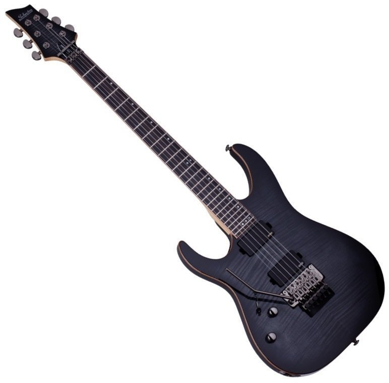 Linkshänder E-Gitarre Schecter Banshee-6 FR Active LH Trans Black Burst