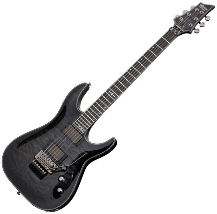 Elektrische gitaar Schecter Hellraiser Hybrid C-1 FR Trans Black Burst