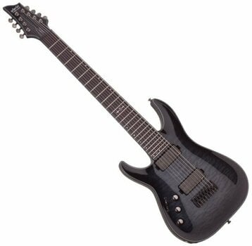 Guitares 8 cordes Schecter Hellraiser Hybrid C-8 LH Trans Black Burst - 1