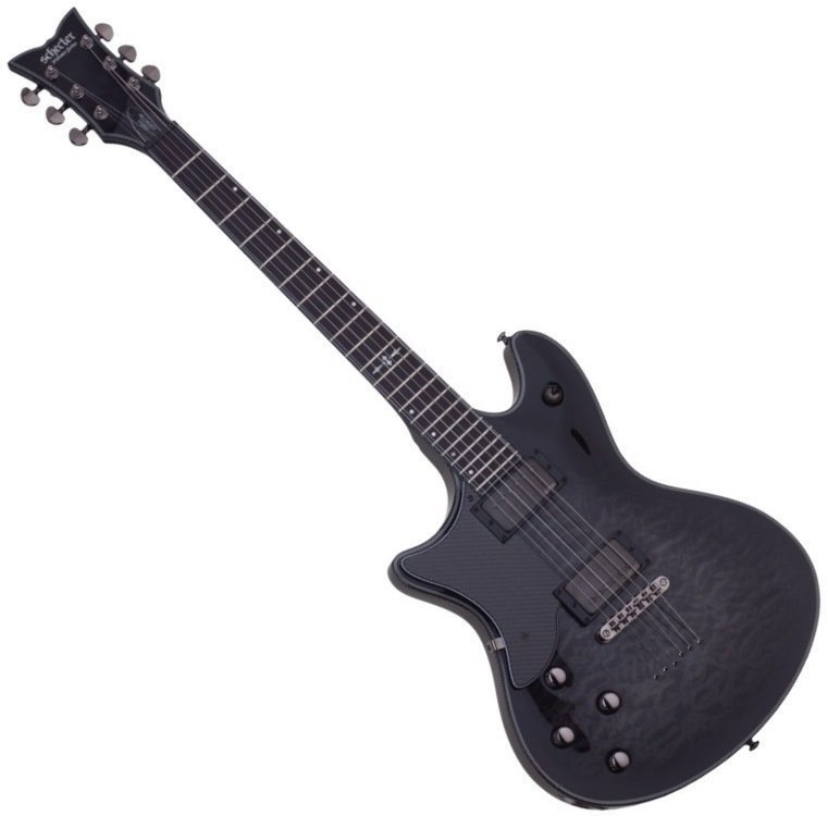 Elektrische gitaar Schecter Hellraiser Hybrid Tempest LH Trans Black Burst