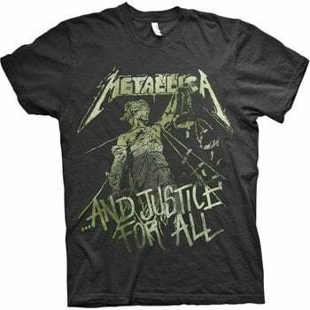 Skjorta Metallica Skjorta Justice Vintage Unisex Black L - 1