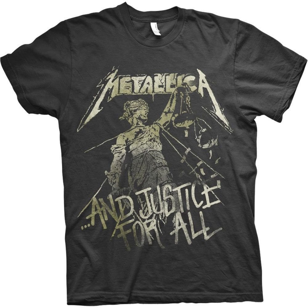 Camiseta de manga corta Metallica Camiseta de manga corta Justice Vintage Unisex Black S