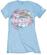 John Lennon Camiseta de manga corta Tee Rainbows Love & Peace Mujer Light Blue M