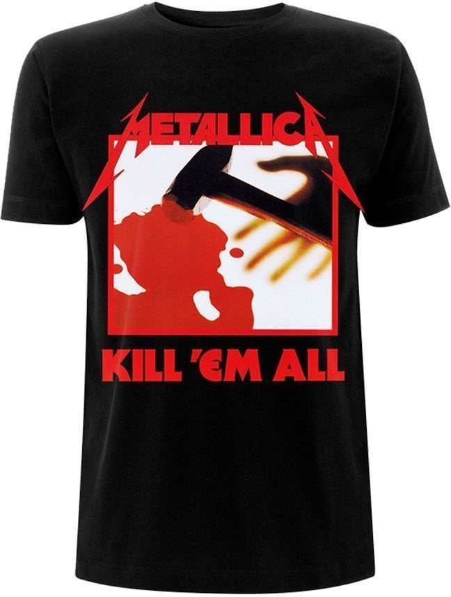 Skjorte Metallica Skjorte Unisex Kill 'Em All Tracks Unisex Black M