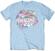 John Lennon Shirt Rainbows Love & Peace Unisex Light Blue XL