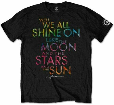 T-Shirt John Lennon T-Shirt Shine On Unisex Black L - 1