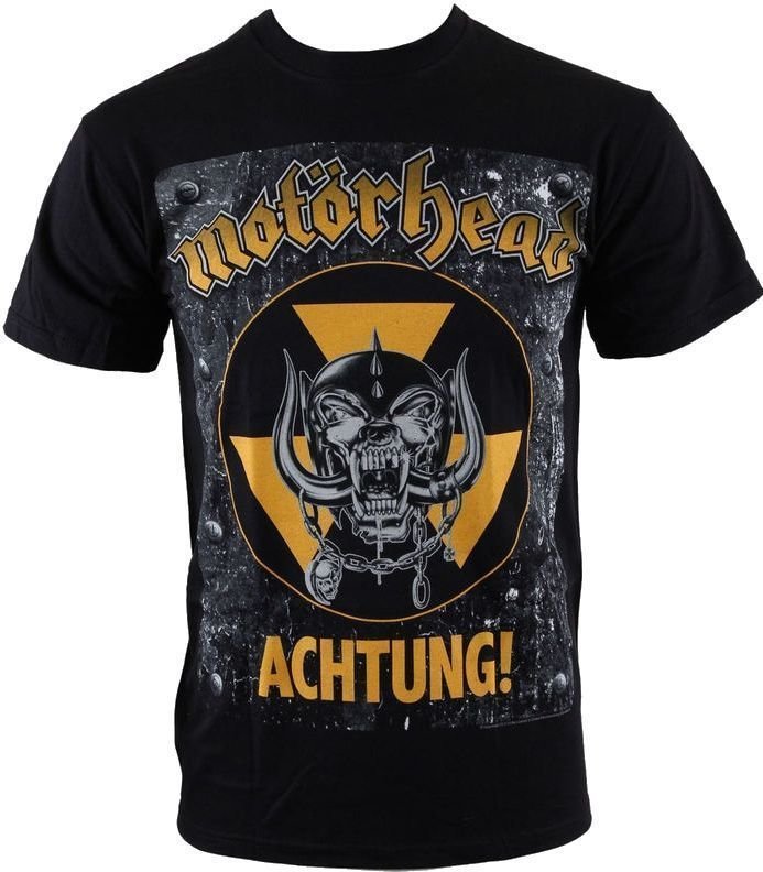 T-Shirt Motörhead T-Shirt Achtung Unisex Black L