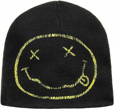 Hat Nirvana Hat Happy Face Black - 1