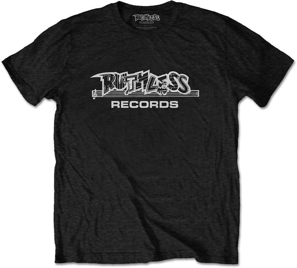 Camiseta de manga corta N.W.A Camiseta de manga corta Ruthless Records Logo Unisex Black L