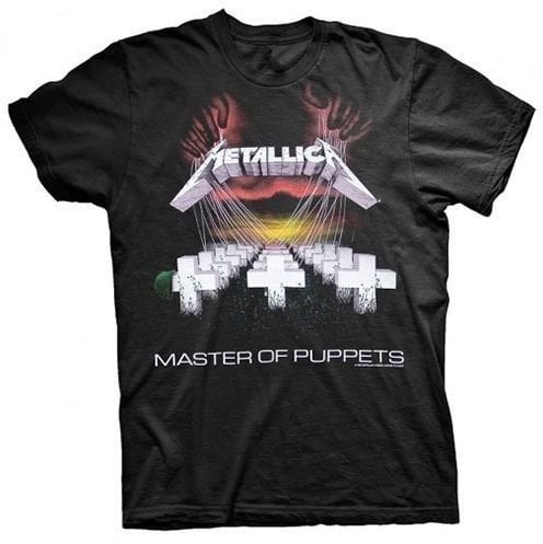 Skjorte Metallica Skjorte Master of Puppets Black S