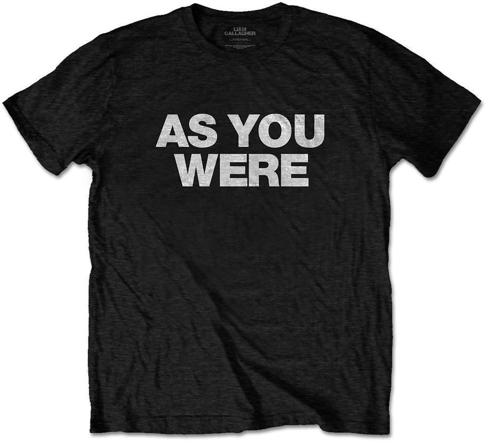 Shirt Liam Gallagher Shirt As You Were Zwart XL