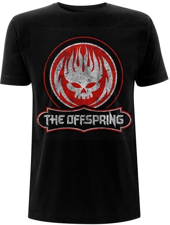 Skjorte The Offspring Skjorte Distressed Skull Unisex Black S