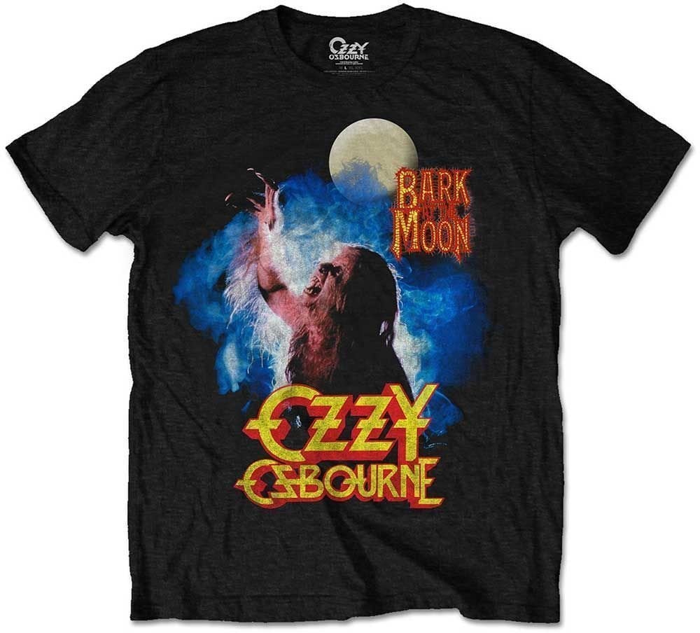 Skjorta Ozzy Osbourne Skjorta Unisex Bark at the Moon Unisex Black M