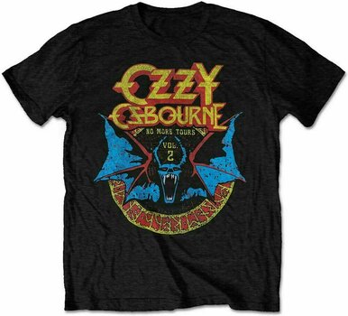 T-Shirt Ozzy Osbourne T-Shirt Bat Circle Collectors Item Black L - 1