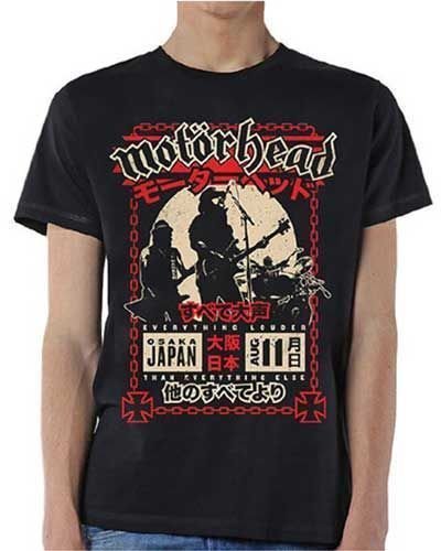 Camiseta de manga corta Motörhead Camiseta de manga corta Loud in Osaka Negro M