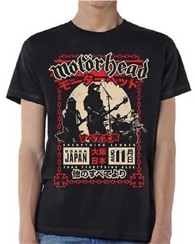 Camiseta de manga corta Motörhead Camiseta de manga corta Loud in Osaka Unisex Black XL