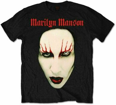 Camiseta de manga corta Marilyn Manson Camiseta de manga corta Unisex Red Lips Unisex Black M - 1