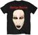 Koszulka Marilyn Manson Koszulka Unisex Red Lips Unisex Black 2XL