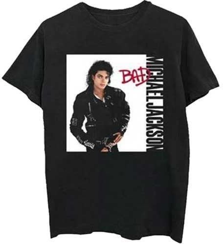 T-Shirt Michael Jackson T-Shirt Bad Black L