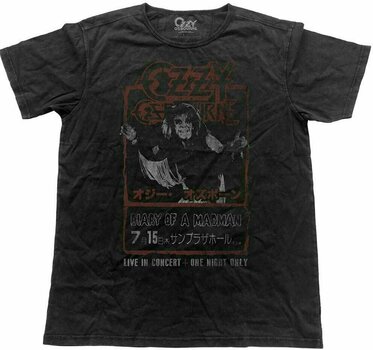 Camiseta de manga corta Ozzy Osbourne Camiseta de manga corta Japan Flyer Black S - 1