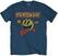 T-Shirt Pac-Man T-Shirt Eighties Unisex Denim Blue M