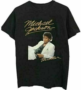 T-Shirt Michael Jackson T-Shirt Thriller White Suit Black XL - 1