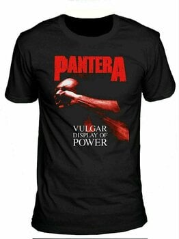 Skjorte Pantera Skjorte Unisex Vulgar Display of Power Red Black M - 1