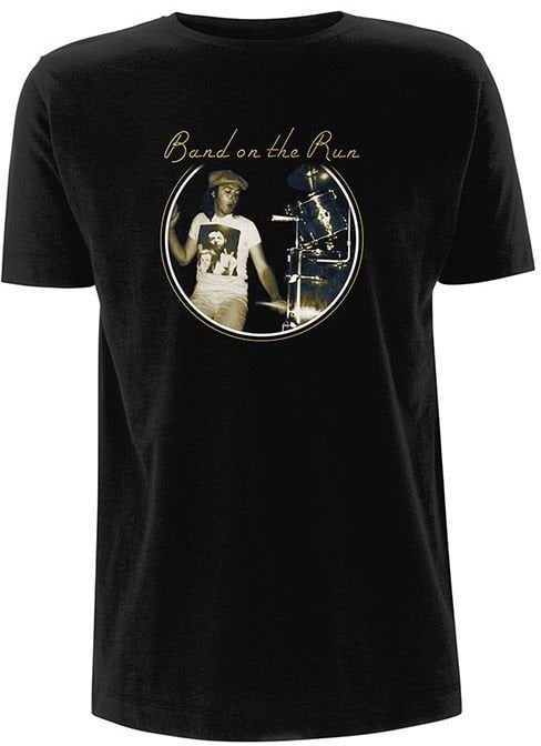 T-shirt Paul McCartney T-shirt Wings Band on the Run Unisex Black S