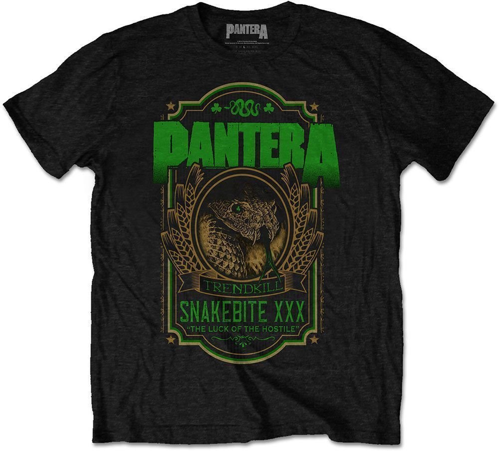Shirt Pantera Shirt Snakebite XXX Label Unisex Black L