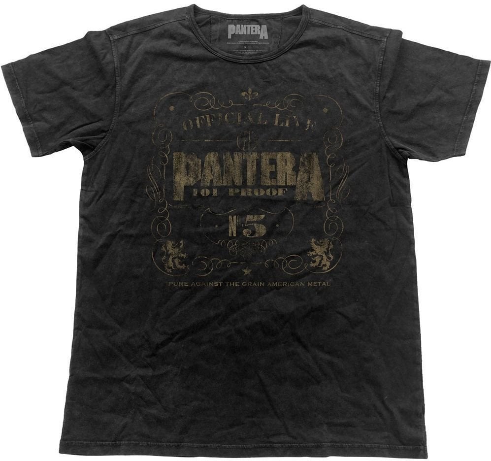 T-shirt Pantera 101% Proof Black L T-shirt