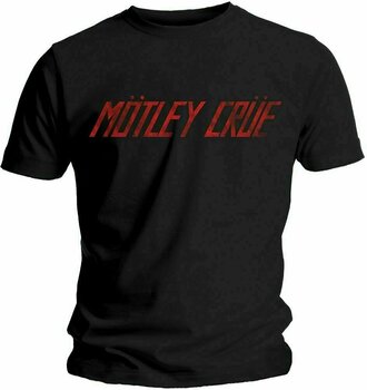 T-Shirt Motley Crue T-Shirt Unisex Distressed Logo Unisex Black S - 1