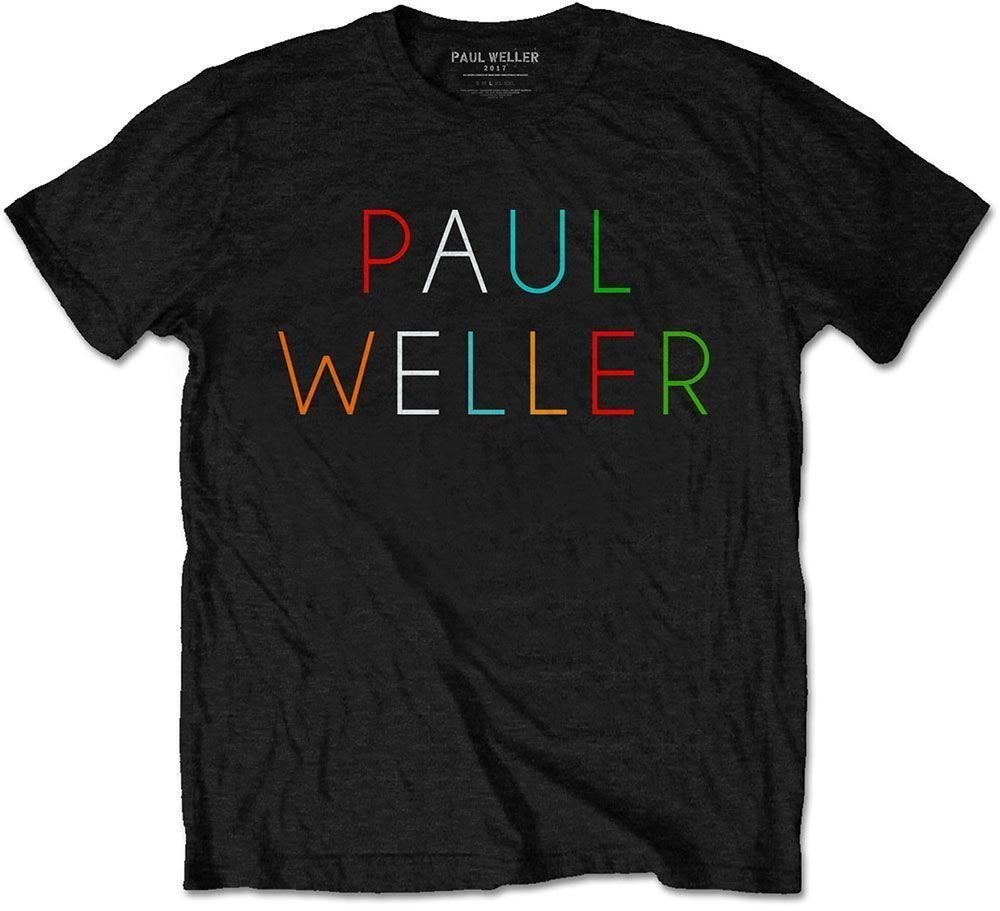 Paita Paul Weller Paita Multicolour Logo Unisex Musta S