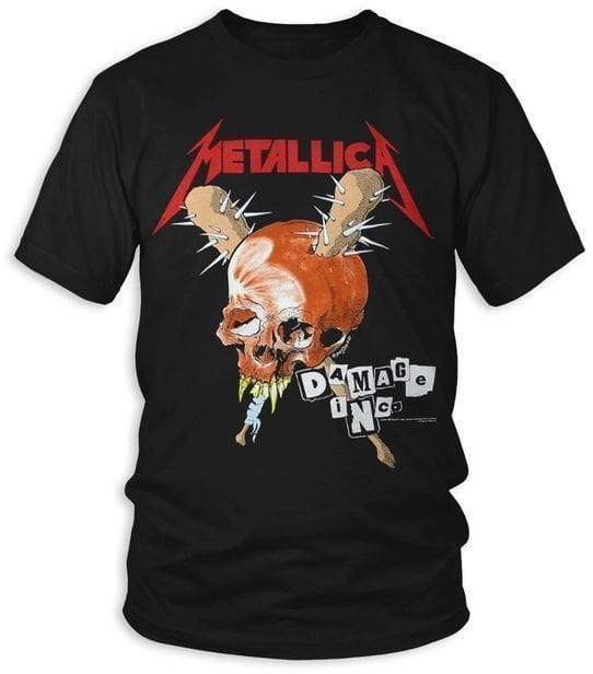 Camiseta de manga corta Metallica Camiseta de manga corta Damage Inc Unisex Black L