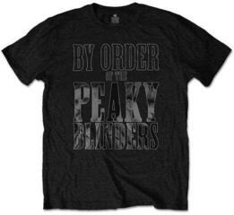 Tričko Peaky Blinders Tričko By Order Infill Unisex Black XL