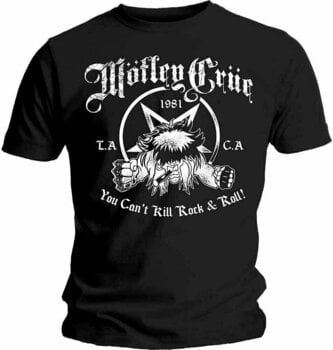 Shirt Motley Crue Shirt Unisex You Can't Kill Rock & Roll Unisex Black L - 1