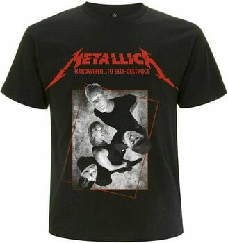 Skjorte Metallica Skjorte Hardwired Band Concrete Unisex Black L - 1