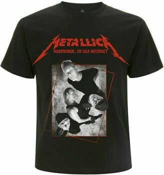 T-Shirt Metallica T-Shirt Hardwired Band Concrete Black S - 1