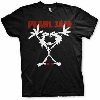 Camiseta de manga corta Pearl Jam Camiseta de manga corta Stickman Unisex Black L - 1