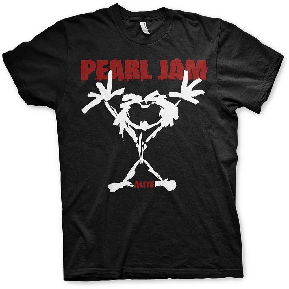 T-Shirt Pearl Jam T-Shirt Stickman Black M